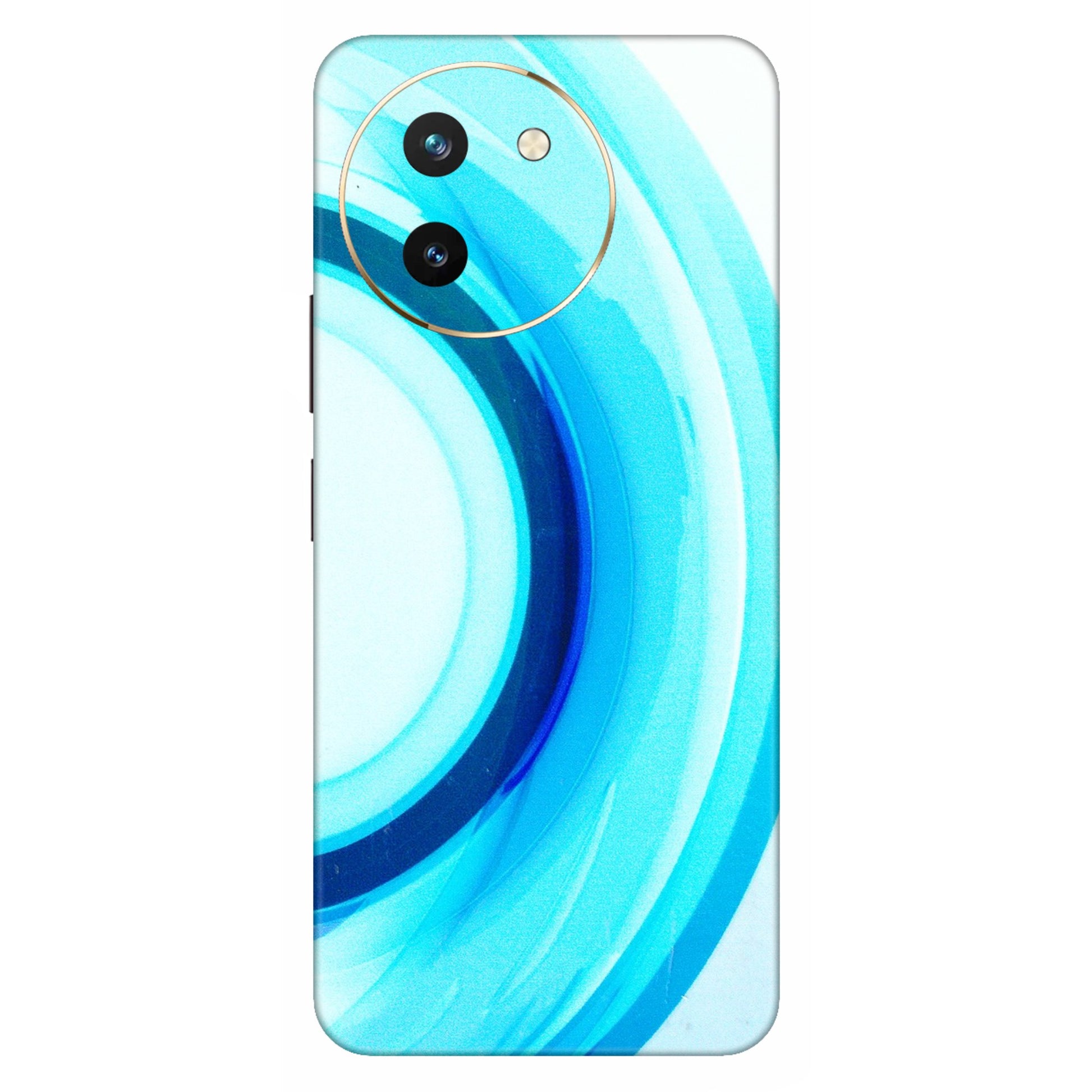 VIVO Z/V/X/T/U/S Series Phone Skins (All Models) - The Blue Curve - 3D Embossed Finish (L-244) Vivo T3 X (5G)