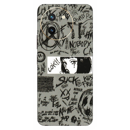 VIVO Z/V/X/T/U/S Series Phone Skins (All Models) - Never Have Love Anime - 3D Embossed Finish (L-260) Vivo T3 X (5G)