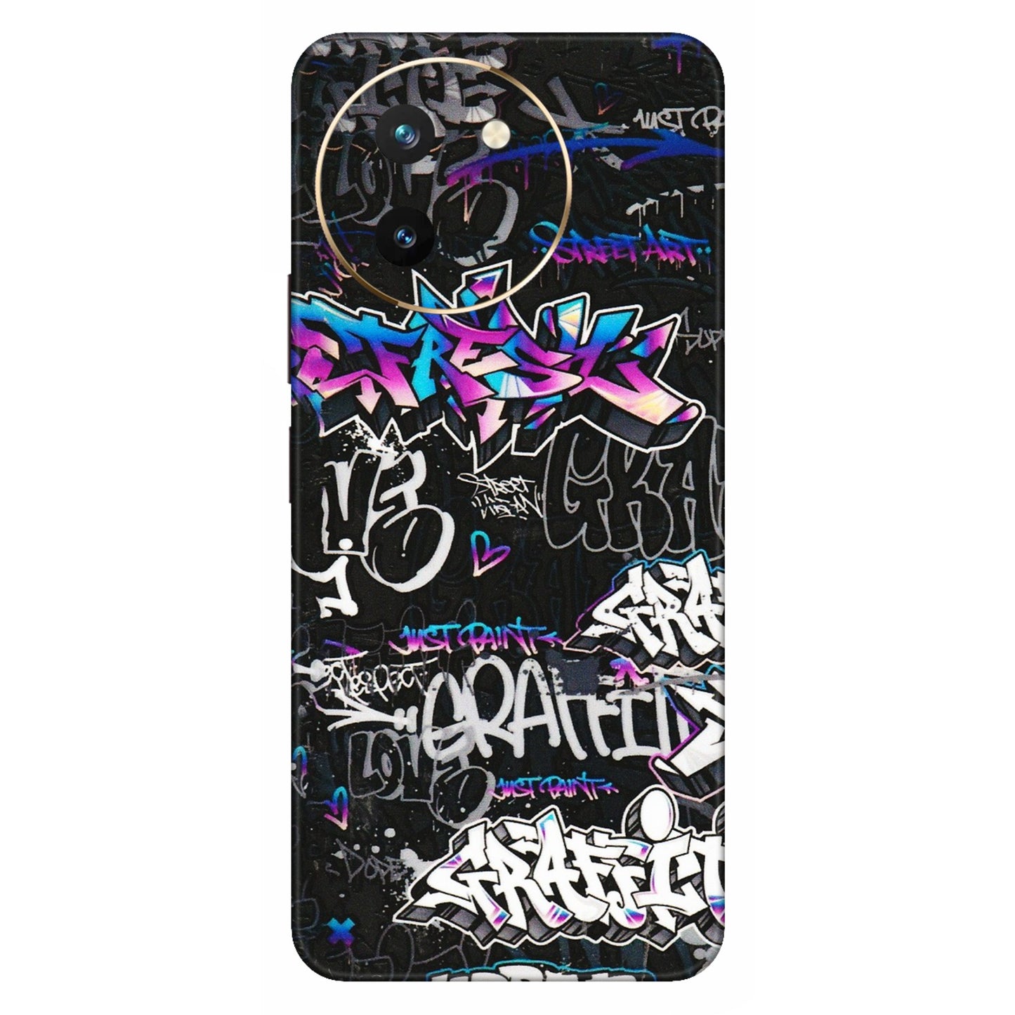 VIVO Z/V/X/T/U/S Series Phone Skins (All Models) - Graffiti Killer - 3D Embossed Finish (L-274) Vivo T3 X (5G)