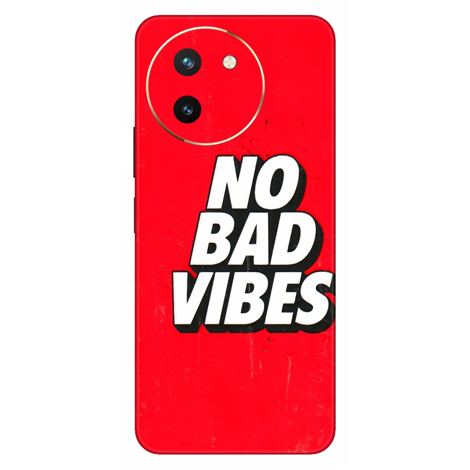 VIVO Z/V/X/T/U/S Series Phone Skins (All Models) - No Bad Vibes - 3D Embossed Finish (L-280) Vivo T3 X (5G)
