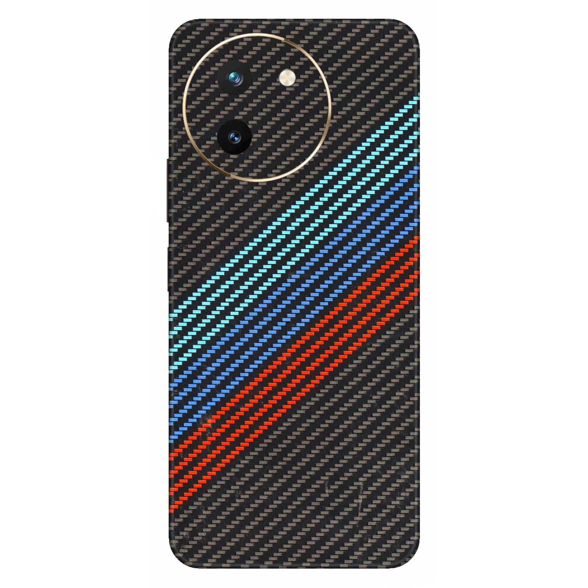 VIVO Z/V/X/T/U/S Series Phone Skins (All Models) - Carbon BM - 3D Embossed Finish (L-302) Vivo T3 X (5G)
