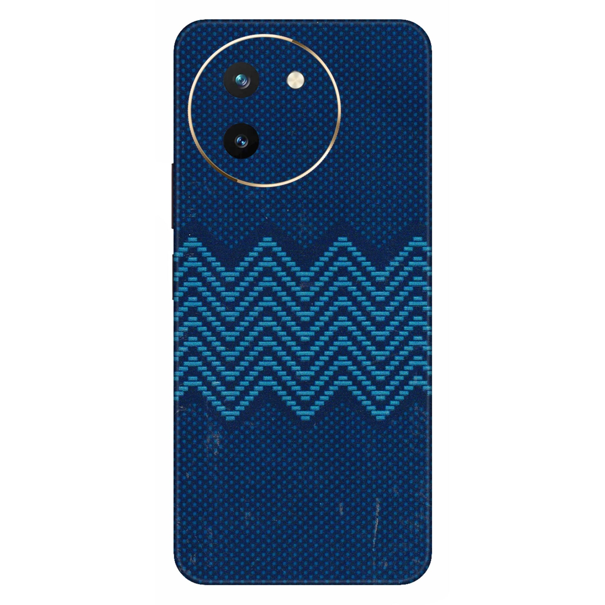 VIVO Z/V/X/T/U/S Series Phone Skins (All Models) - Blue Sober Waves - 3D Embossed Finish (L-306) Vivo T3 X (5G)