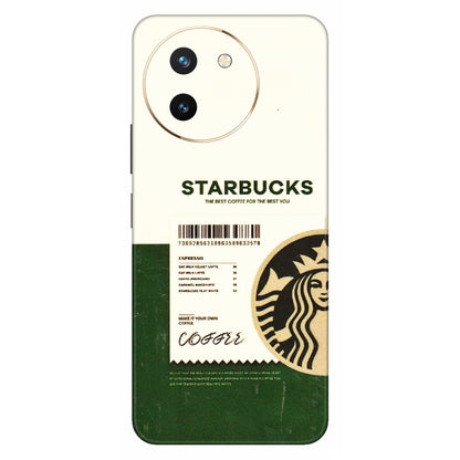 VIVO Z/V/X/T/U/S Series Phone Skins (All Models) - Starbucks Barcode - 3D Embossed Finish (L-308) Vivo T3 X (5G)