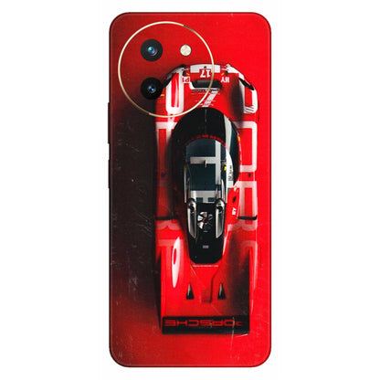 VIVO Z/V/X/T/U/S Series Phone Skins (All Models) - Red Porsche Car Logo - 3D Embossed Finish (L-315) Vivo T3 X (5G)