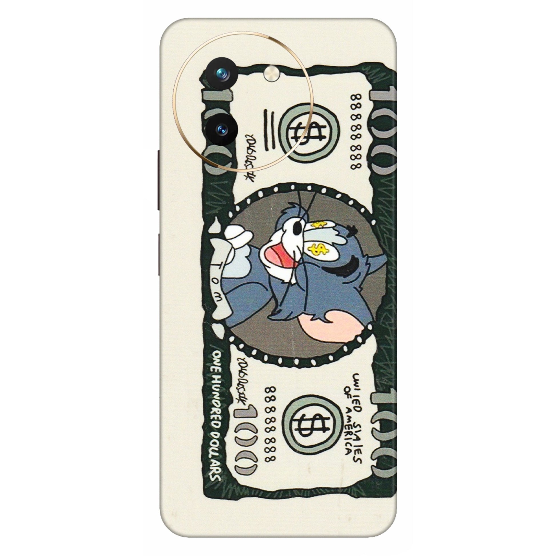 VIVO Z/V/X/T/U/S Series Phone Skins (All Models) - Tom Hundred Dollar - 3D Embossed Finish (L-324) Vivo T3 X (5G)
