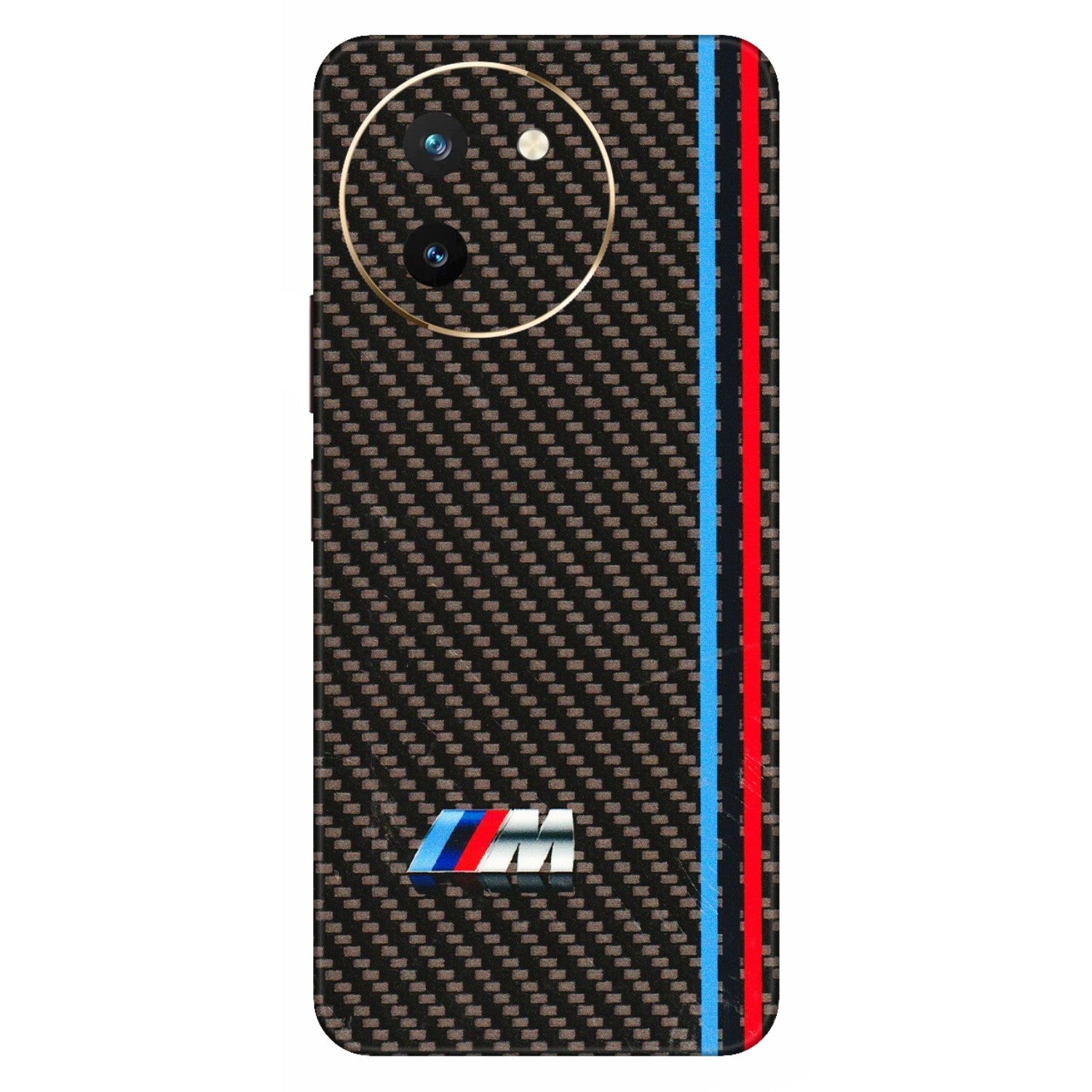 VIVO Z/V/X/T/U/S Series Phone Skins (All Models) - BM Carbon Fiber Feels - 3D Embossed Finish (L-38) Vivo T3 X (5G)