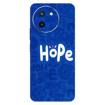 VIVO Z/V/X/T/U/S Series Phone Skins (All Models) - Hope Doodles Blue - 3D Embossed Finish (L-43) Vivo T3 X (5G)