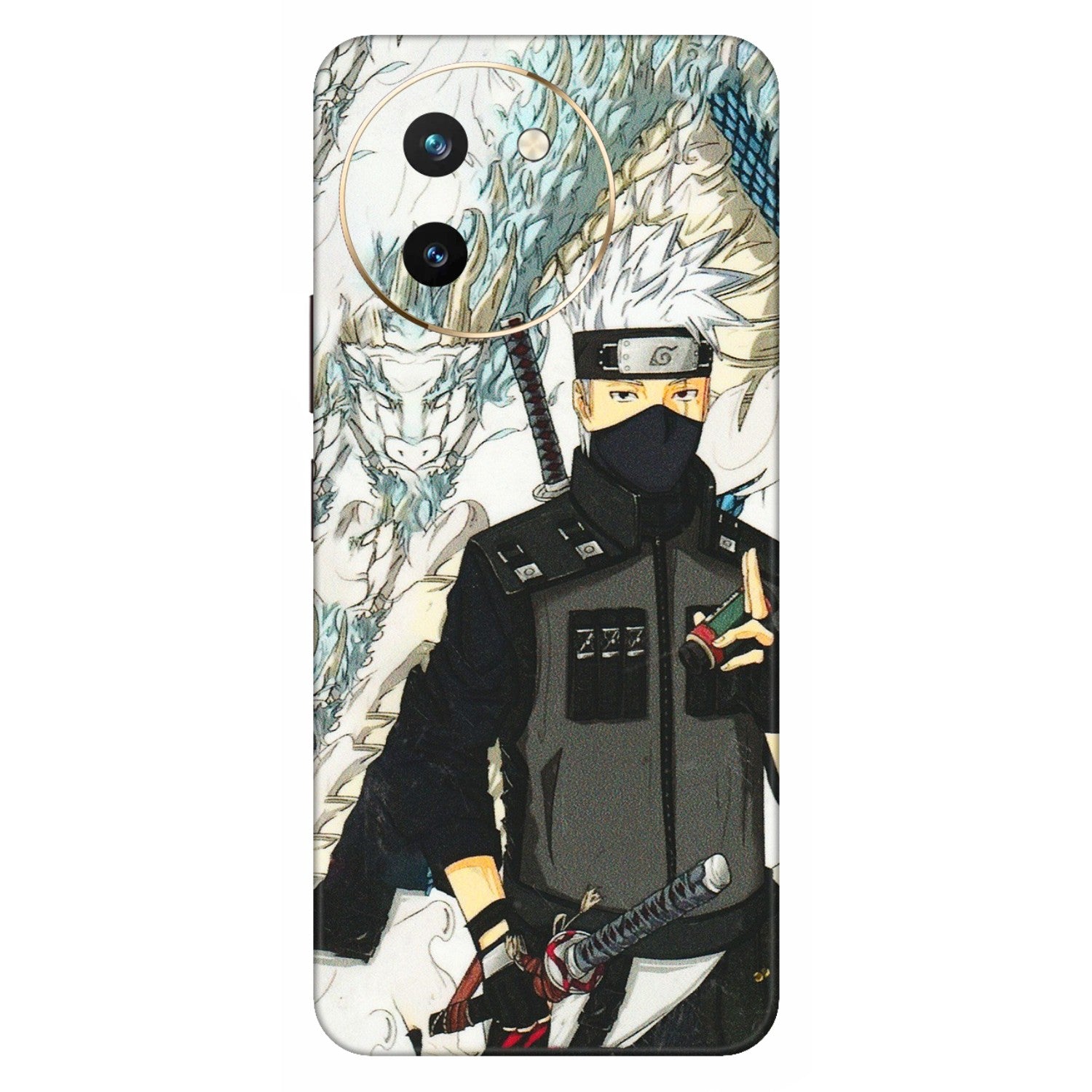 VIVO Z/V/X/T/U/S Series Phone Skins (All Models) - Kakashi Hatake Naruto Anime - 3D Embossed Finish (L-46) Vivo T3 X (5G)