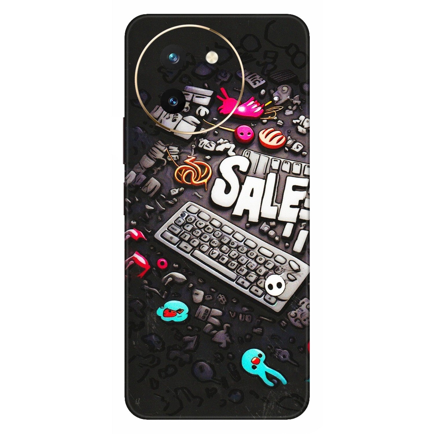 VIVO Z/V/X/T/U/S Series Phone Skins (All Models) - Gadgets Sale - 3D Embossed Finish (L-50) Vivo T3 X (5G)