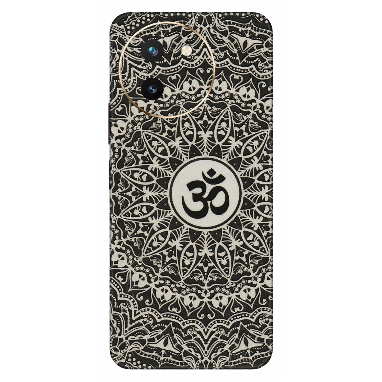 VIVO Z/V/X/T/U/S Series Phone Skins (All Models) - Aum Elegant Mandala - 3D Embossed Finish (L-62) Vivo T3 X (5G)
