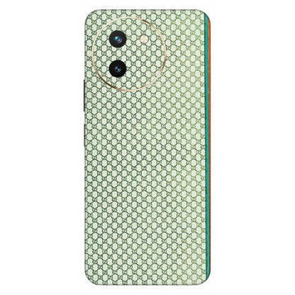 VIVO Z/V/X/T/U/S Series Phone Skins (All Models) - Gucci Fabric Pattern - 3D Embossed Finish (L-73) Vivo T3 X (5G)