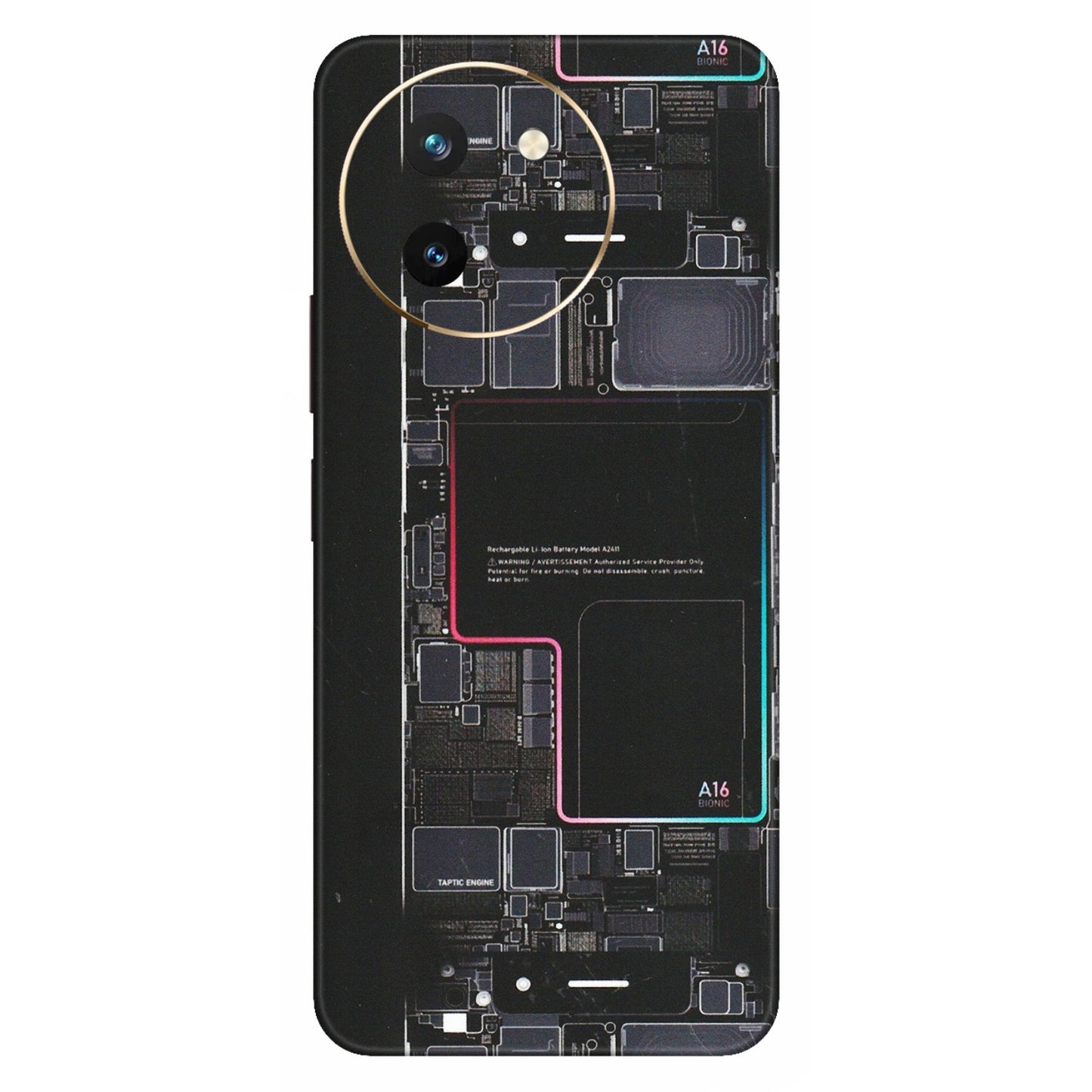 VIVO Z/V/X/T/U/S Series Phone Skins (All Models) - Motherboard Circuit Layout - Matte Finish (M-117) Vivo T3 X (5G)