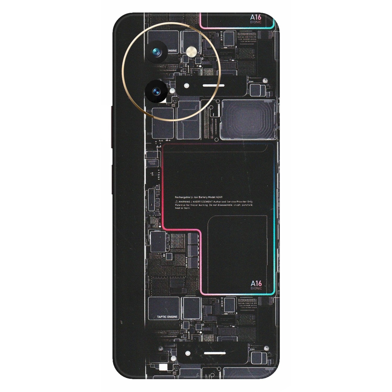 VIVO Z/V/X/T/U/S Series Phone Skins (All Models) - Motherboard Circuit Layout - Matte Finish (M-117) Vivo T3 X (5G)