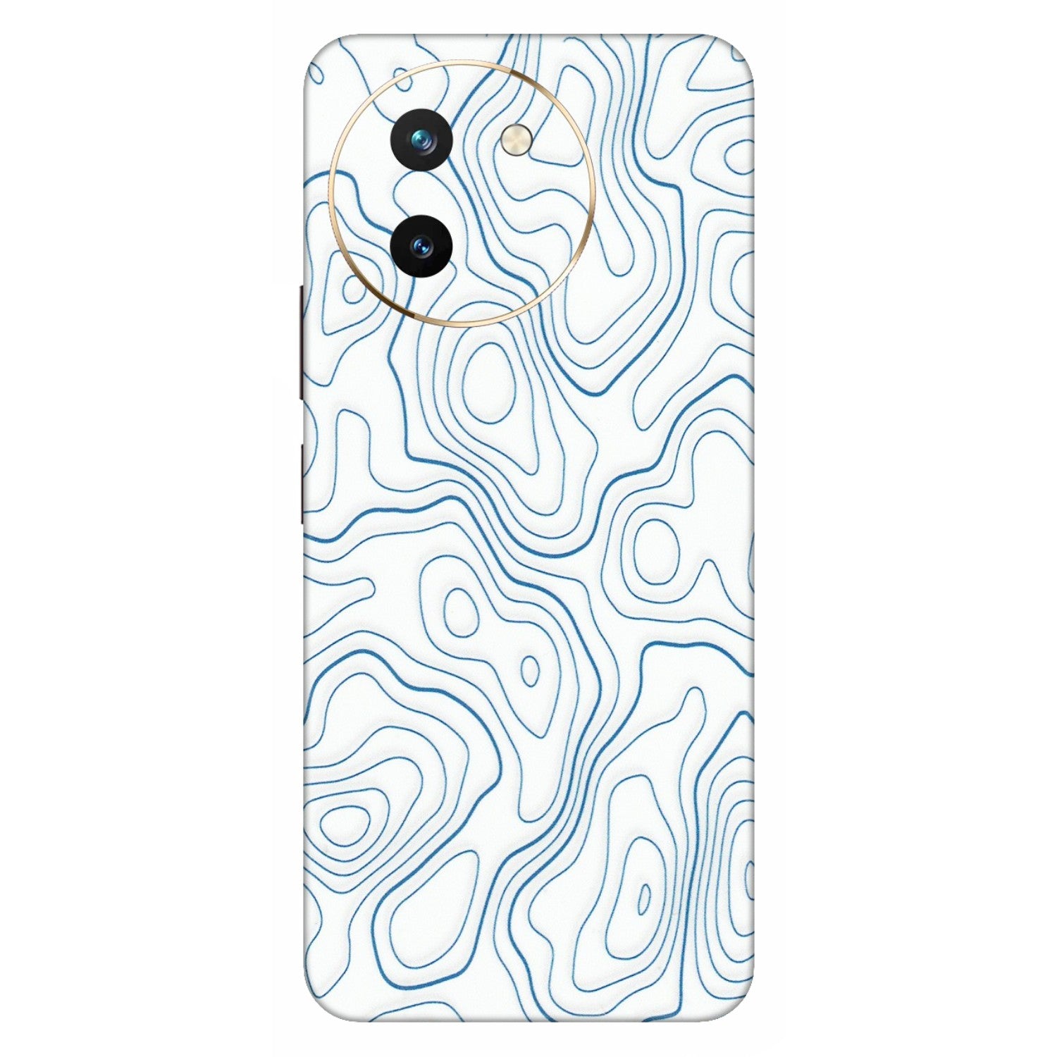 VIVO Z/V/X/T/U/S Series Phone Skins (All Models) - Blue And White Swirls - Matte Finish (M-139) Vivo T3 X (5G)