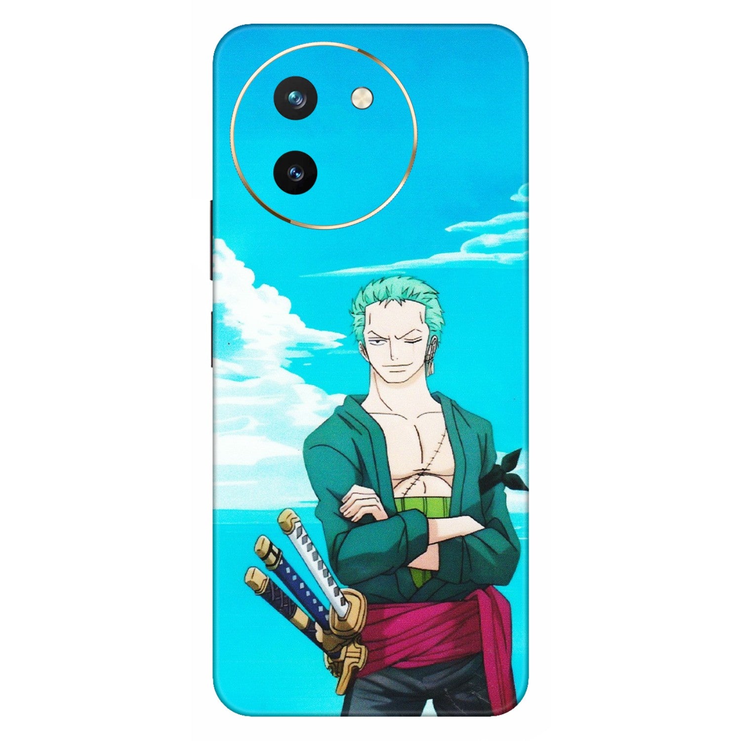 VIVO Z/V/X/T/U/S Series Phone Skins (All Models) - Cool Swordman Zoro Anime - Matte Finish (M-143) Vivo T3 X (5G)