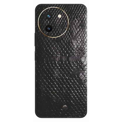 VIVO Z/V/X/T/U/S Series Phone Skins (All Models) - Black Snack Leather - Matte Finish (M-147) Vivo T3 X (5G)