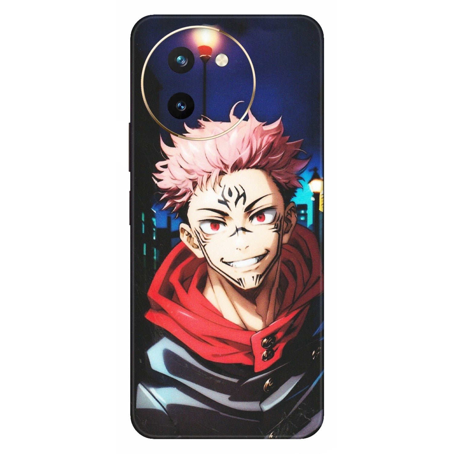 VIVO Z/V/X/T/U/S Series Phone Skins (All Models) - Yuji Itadori Funny Face Anime - Matte Finish (M-152) Vivo T3 X (5G)