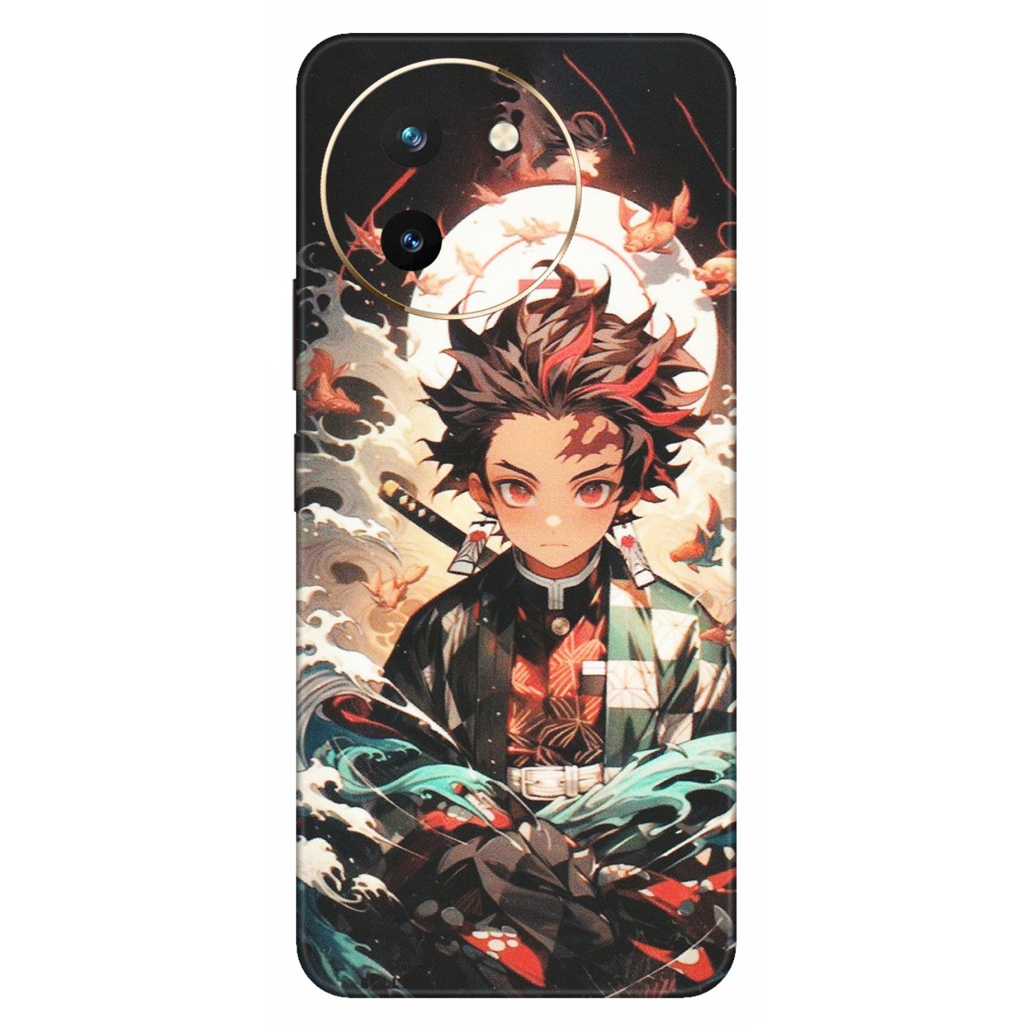 VIVO Z/V/X/T/U/S Series Phone Skins (All Models) - Tanjiro Demon Slayer Anime - Matte Finish (M-158) Vivo T3 X (5G)