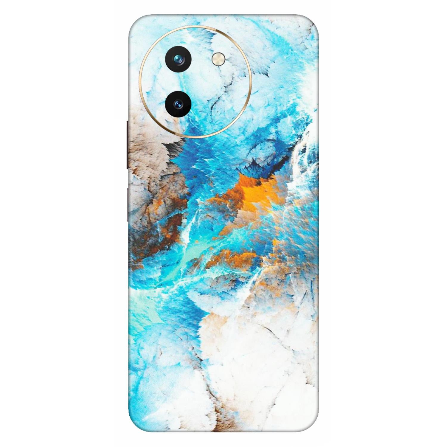 VIVO Z/V/X/T/U/S Series Phone Skins (All Models) - Blue Waves Abstract - Matte Finish (M-19) Vivo T3 X (5G)