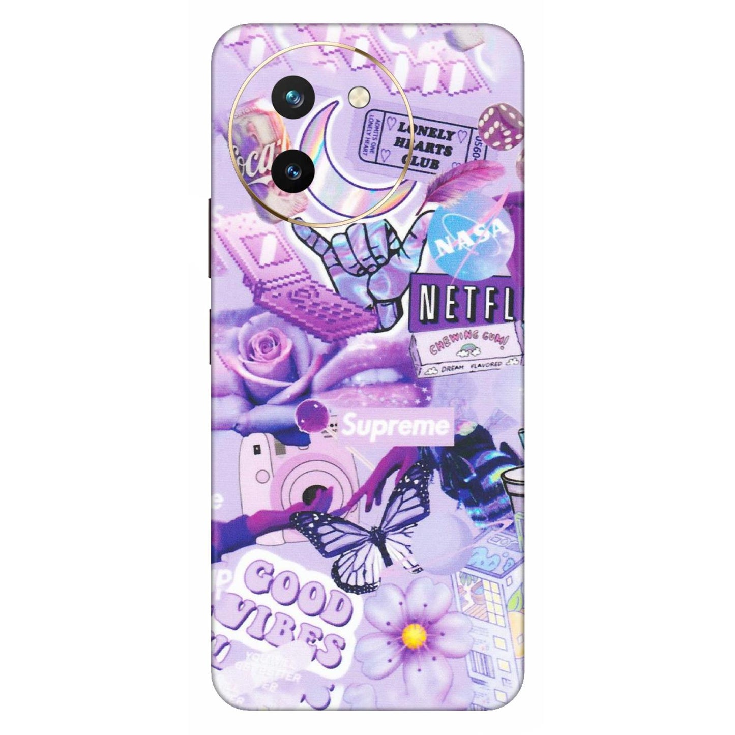 VIVO Z/V/X/T/U/S Series Phone Skins (All Models) - Supreme Purple Magic - Matte Finish (M-88) Vivo T3 X (5G)