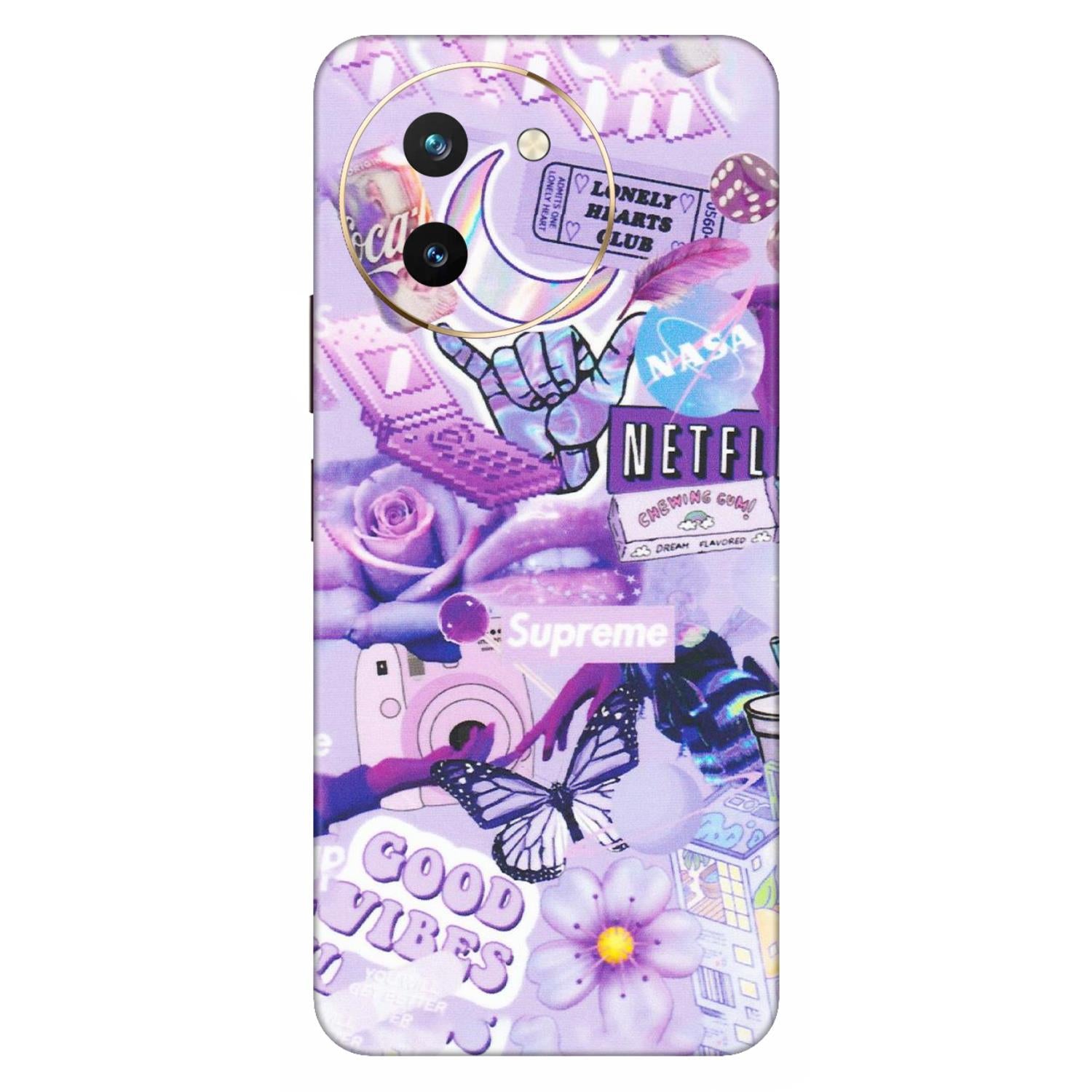 VIVO Z/V/X/T/U/S Series Phone Skins (All Models) - Supreme Purple Magic - Matte Finish (M-88) Vivo T3 X (5G)