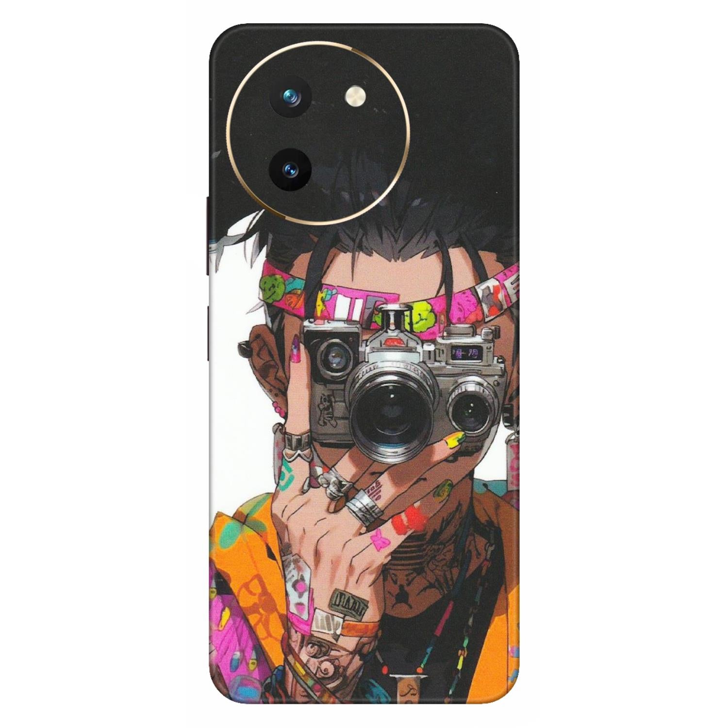 VIVO Z/V/X/T/U/S Series Phone Skins (All Models) - Camera Lover Girl - Matte Finish (M-09) Vivo T3 X (5G)