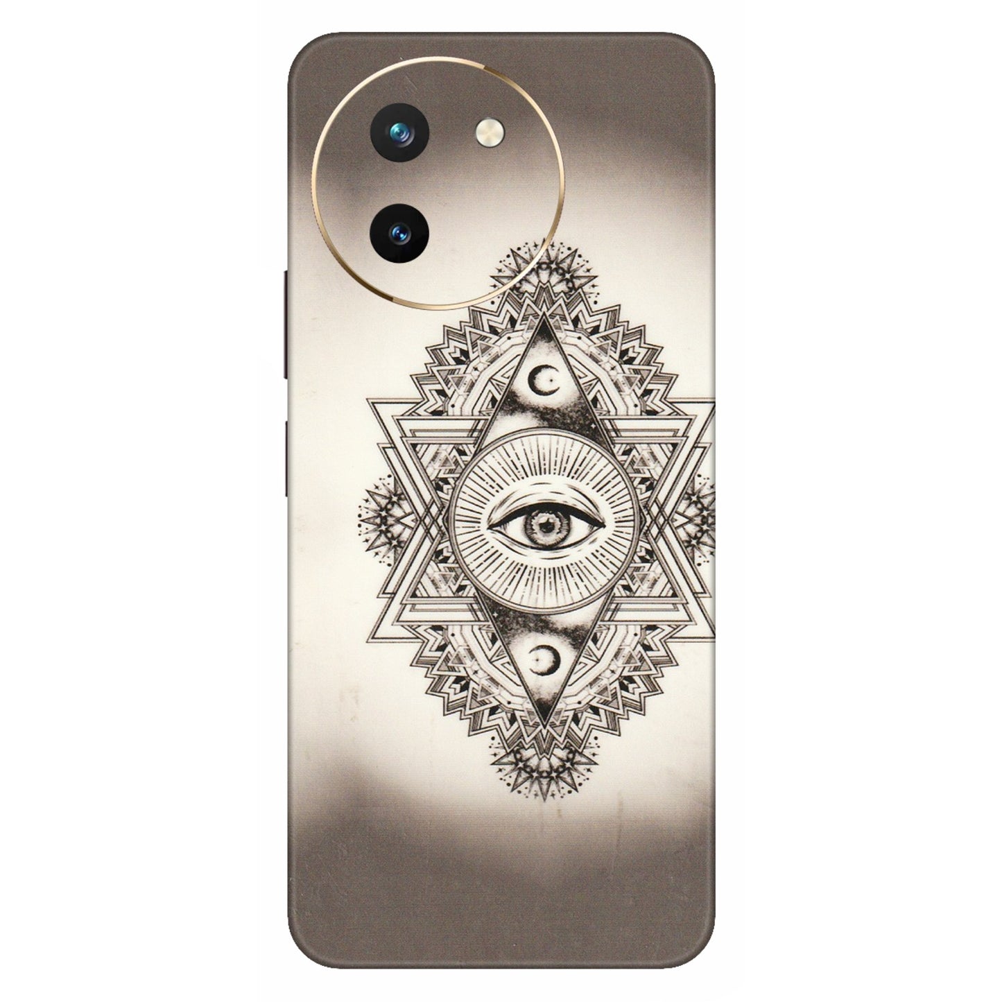 VIVO Z/V/X/T/U/S Series Phone Skins (All Models) - Illuminati Great Eye - Transparent Finish (T-14) Vivo T3 X (5G)