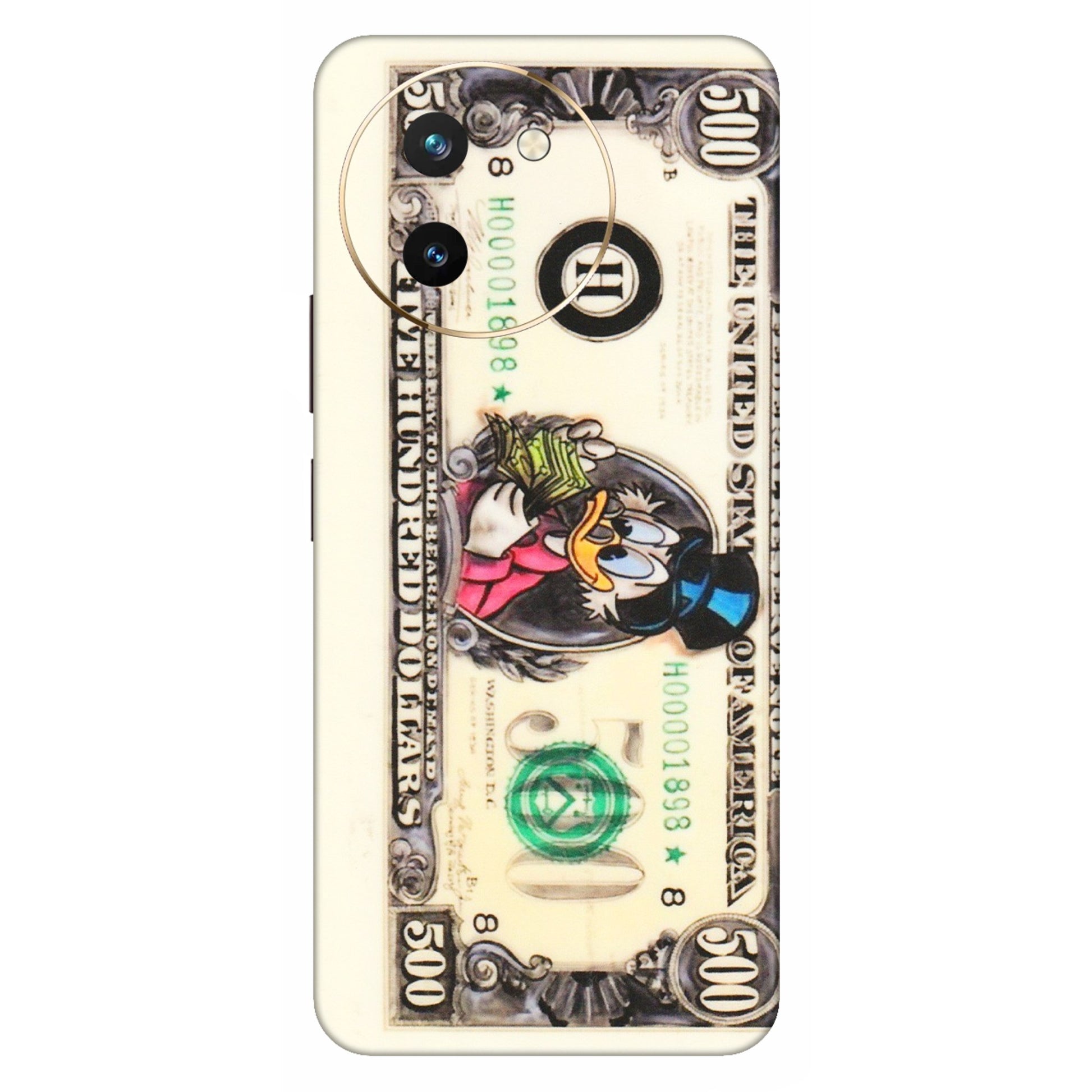 VIVO Z/V/X/T/U/S Series Phone Skins (All Models) - Five Hundred Dollar Duck - Transparent Finish (T-15) Vivo T3 X (5G)