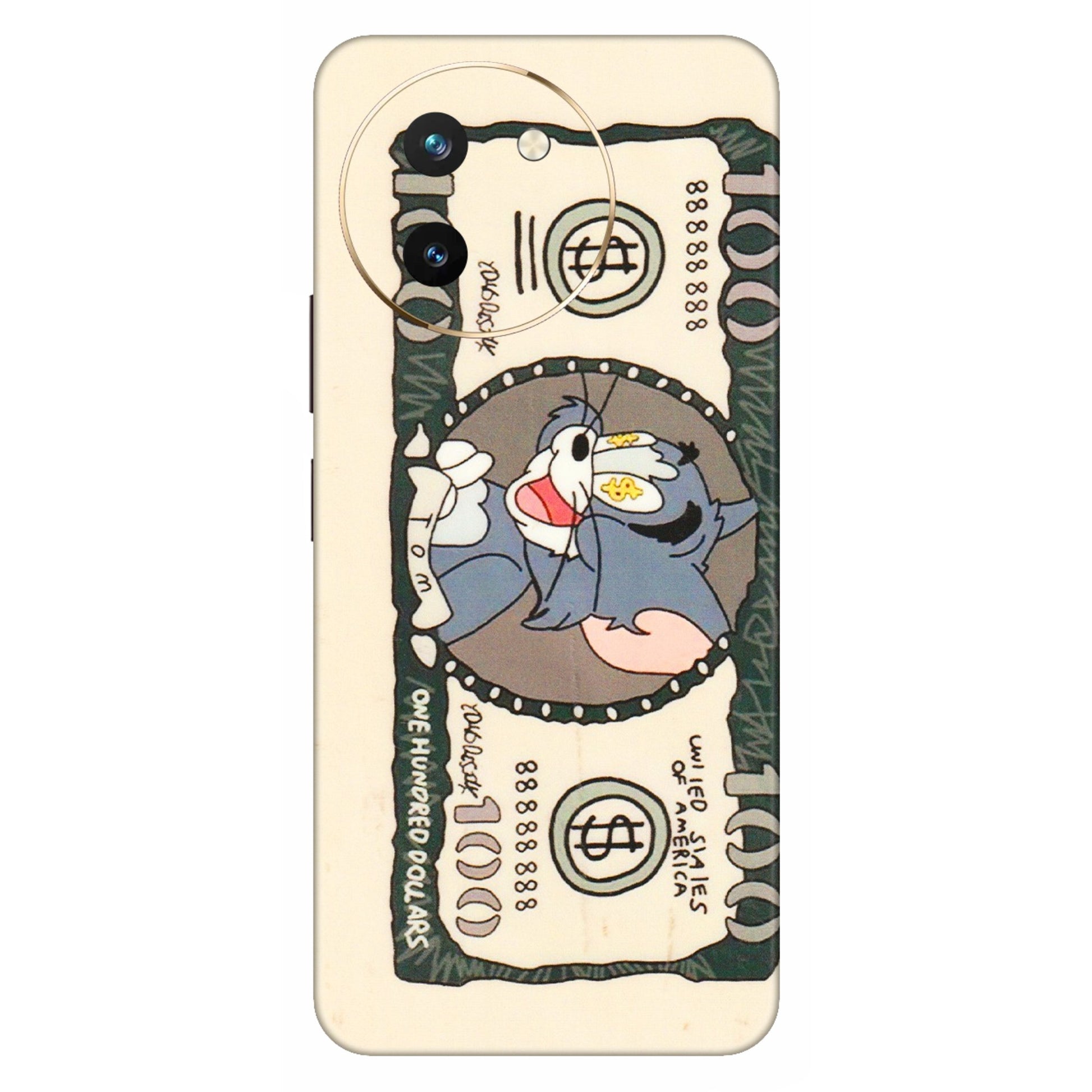 VIVO Z/V/X/T/U/S Series Phone Skins (All Models) - One Hundred Dollar Tom - Transparent Finish (T-16) Vivo T3 X (5G)