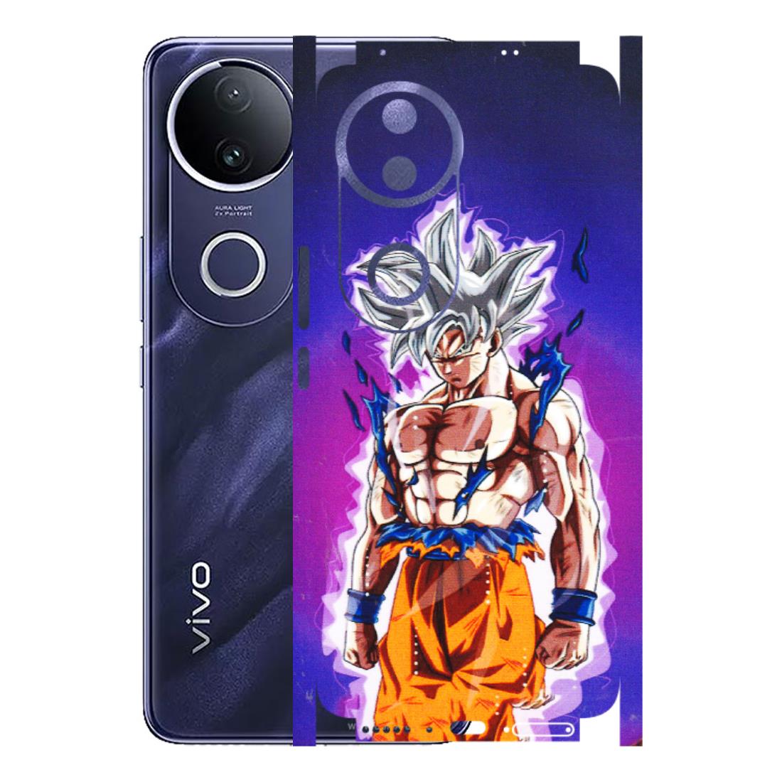 VIVO Z/V/X/T/U/S Series Phone Skins (All Models) - Goku Purple Anime - 3D Embossed Finish (L-147) Vivo T4R 5G