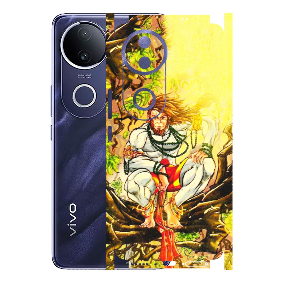 VIVO Z/V/X/T/U/S Series Phone Skins (All Models) - Lord Hanuman - 3D Embossed Finish (L-152) Vivo T4R 5G