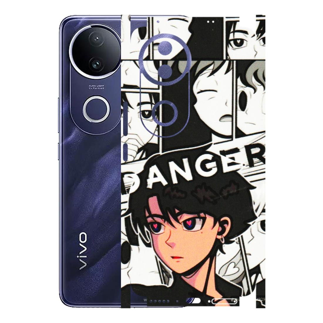 VIVO Z/V/X/T/U/S Series Phone Skins (All Models) - Danger Anime - 3D Embossed Finish (L-155) Vivo T4R 5G