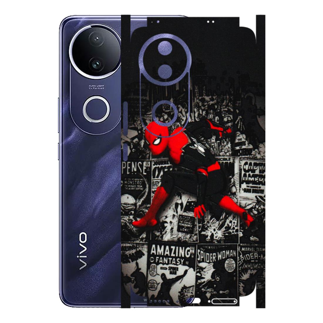 VIVO Z/V/X/T/U/S Series Phone Skins (All Models) - SpiderMan New - 3D Embossed Finish (L-162) Vivo T4R 5G