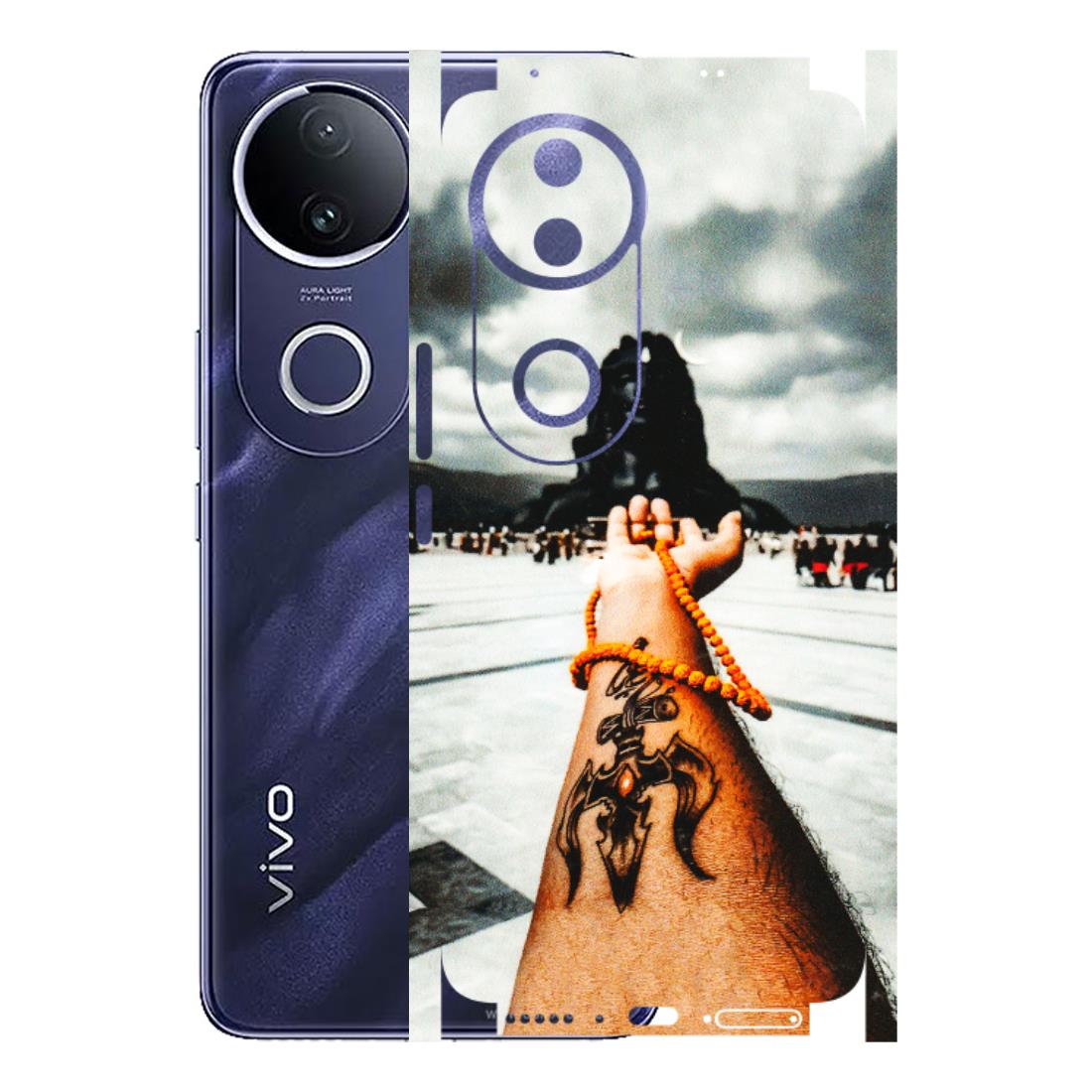 VIVO Z/V/X/T/U/S Series Phone Skins (All Models) - Jai Adiyogi Mahakaal - 3D Embossed Finish (L-164) Vivo T4R 5G