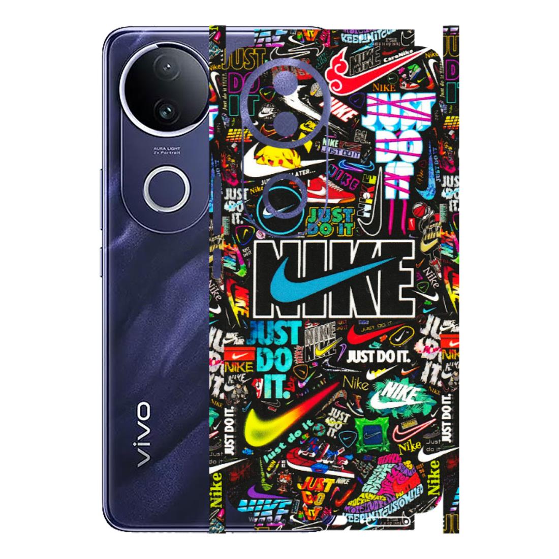 VIVO Z/V/X/T/U/S Series Phone Skins (All Models) - Just Do It Doodles - 3D Embossed Finish (L-166) Vivo T4R 5G