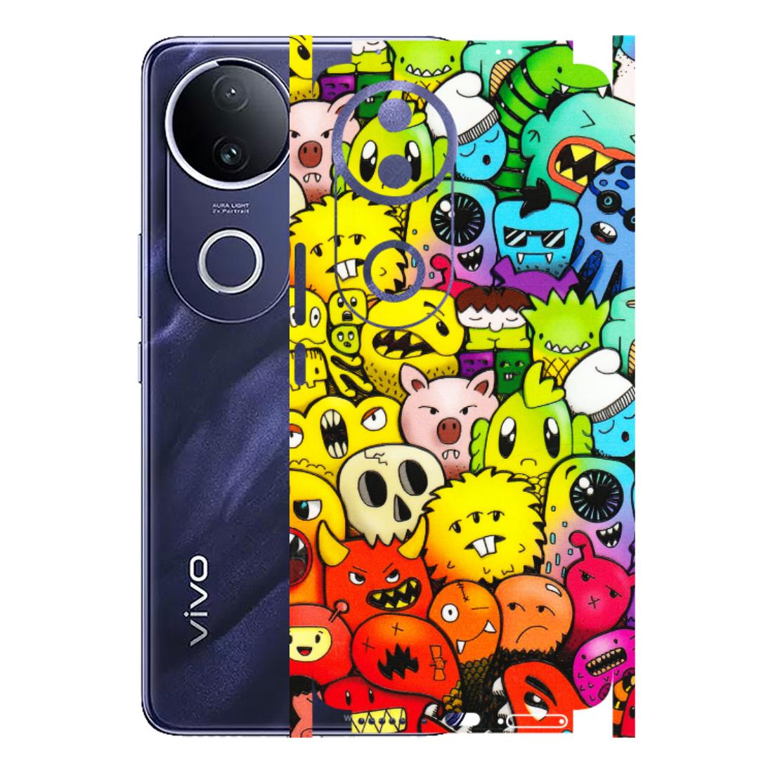 VIVO Z/V/X/T/U/S Series Phone Skins (All Models) - Angry Funkies - 3D Embossed Finish (L-169) Vivo T4R 5G