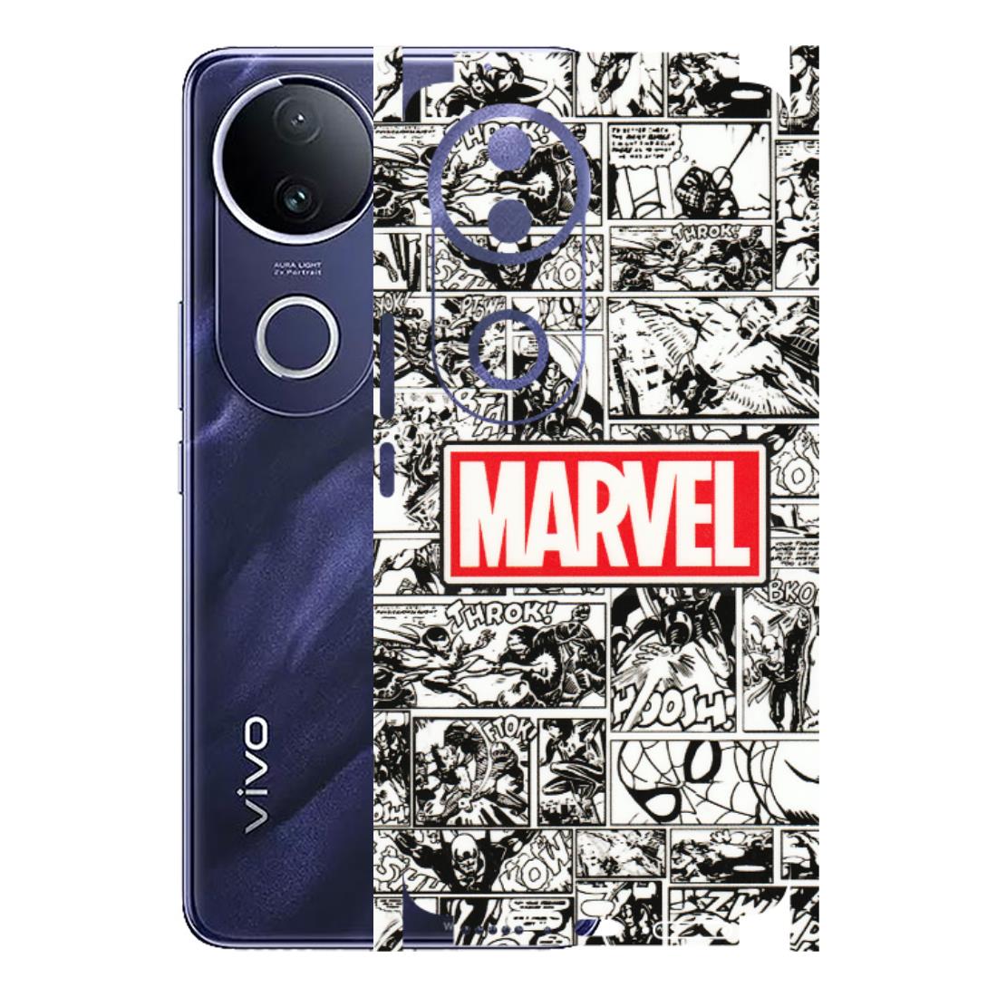 VIVO Z/V/X/T/U/S Series Phone Skins (All Models) - Marvel Comic - 3D Embossed Finish (L-171) Vivo T4R 5G
