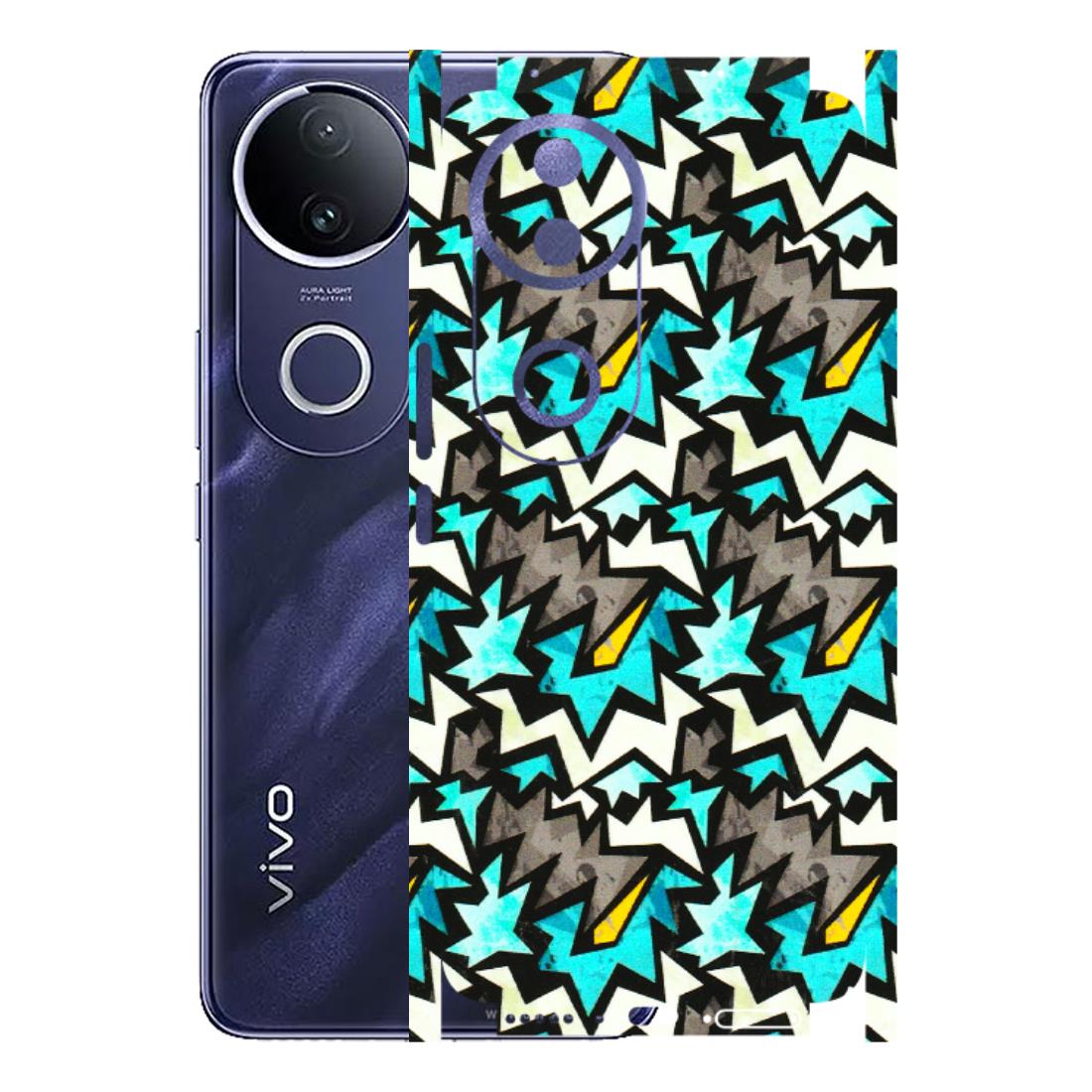 VIVO Z/V/X/T/U/S Series Phone Skins (All Models) - Funky Zig Zag - 3D Embossed Finish (L-223) Vivo T4R 5G