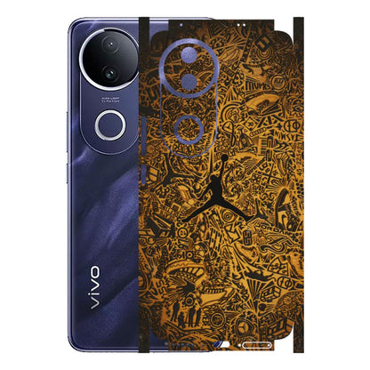 VIVO Z/V/X/T/U/S Series Phone Skins (All Models) - Premium Gold Basketball Player - 3D Embossed Finish (L-236) Vivo T4R 5G