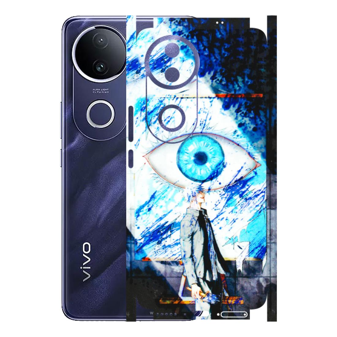 VIVO Z/V/X/T/U/S Series Phone Skins (All Models) - Gojo Satoru evil eye - 3D Embossed Finish (L-239) Vivo T4R 5G