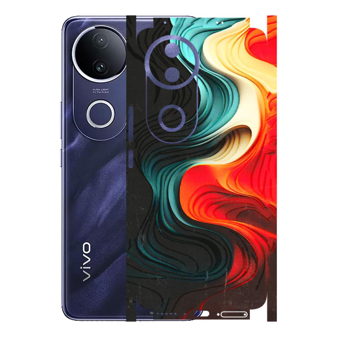 VIVO Z/V/X/T/U/S Series Phone Skins (All Models) - The Silky Swirl - 3D Embossed Finish (L-240) Vivo T4R 5G