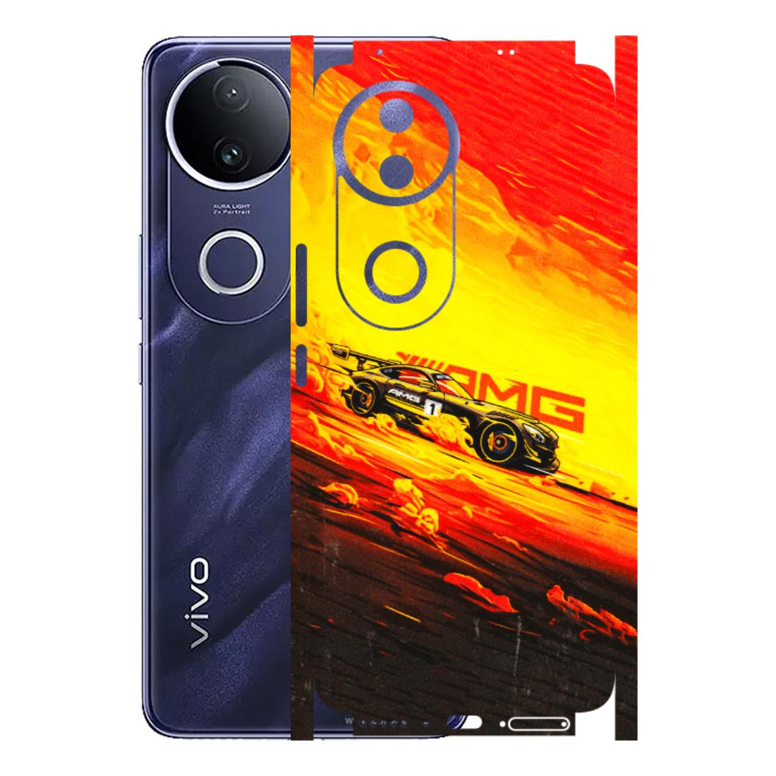 VIVO Z/V/X/T/U/S Series Phone Skins (All Models) - AMG Car Speed Cover - 3D Embossed Finish (L-256) Vivo T4R 5G