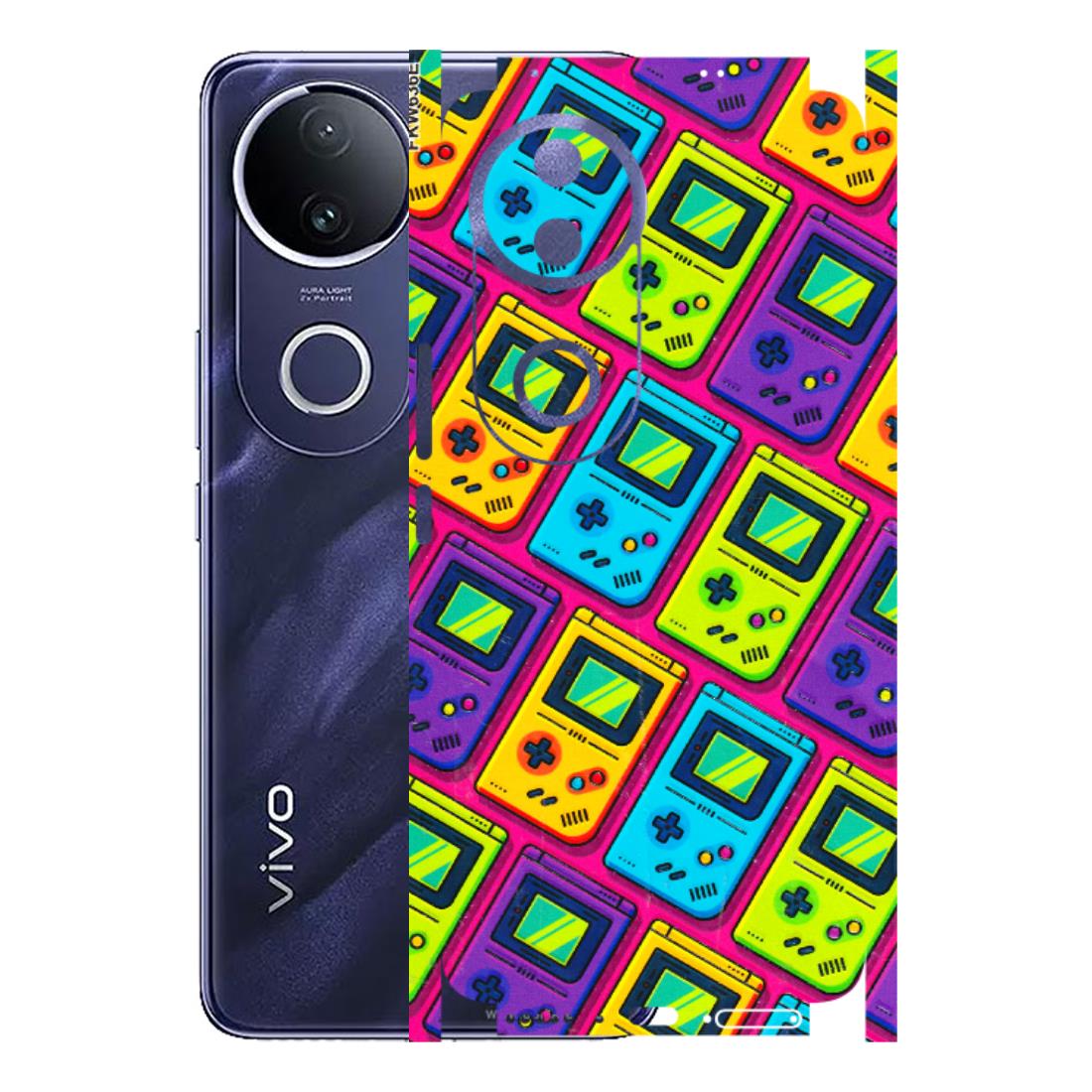VIVO Z/V/X/T/U/S Series Phone Skins (All Models) - Gameboy Colourful - 3D Embossed Finish (L-266) Vivo T4R 5G