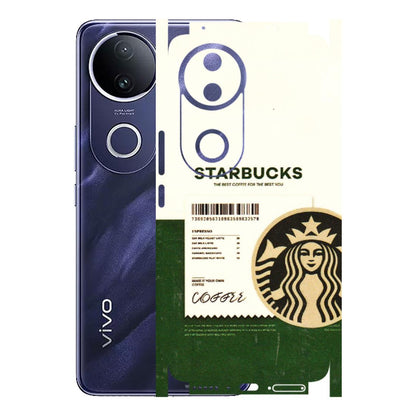 VIVO Z/V/X/T/U/S Series Phone Skins (All Models) - Starbucks Barcode - 3D Embossed Finish (L-308) Vivo T4R 5G
