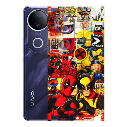 VIVO Z/V/X/T/U/S Series Phone Skins (All Models) - Spidy Wolverine - 3D Embossed Finish (L-310) Vivo T4R 5G