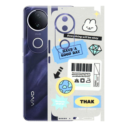 VIVO Z/V/X/T/U/S Series Phone Skins (All Models) - Will Be Okay Design - 3D Embossed Finish (L-316) Vivo T4R 5G
