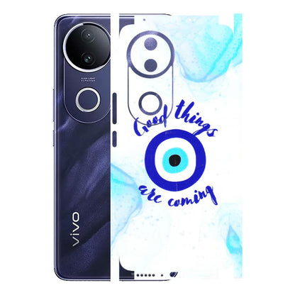 VIVO Z/V/X/T/U/S Series Phone Skins (All Models) - Evil Eye Good Things Are Coming - 3D Embossed Finish (L-322) Vivo T4R 5G