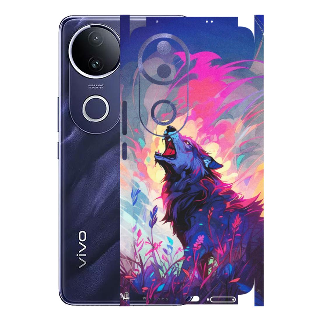 VIVO Z/V/X/T/U/S Series Phone Skins (All Models) - New Wild Wolf Abstract - Matte Finish (M-125) Vivo T4R 5G