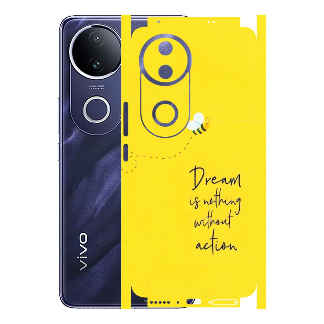 VIVO Z/V/X/T/U/S Series Phone Skins (All Models) - Dream Is Nothing Without Action - Matte Finish (M-138) Vivo T4R 5G
