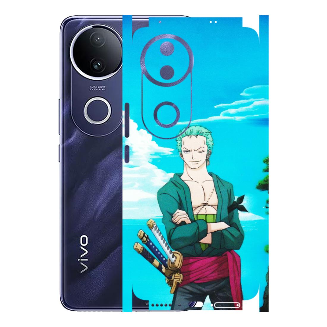 VIVO Z/V/X/T/U/S Series Phone Skins (All Models) - Cool Swordman Zoro Anime - Matte Finish (M-143) Vivo T4R 5G